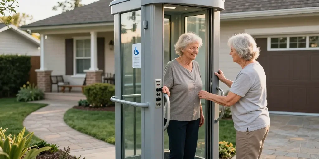 Ascenseur maison extérieur : le modèle le plus sûr pour les seniors ?