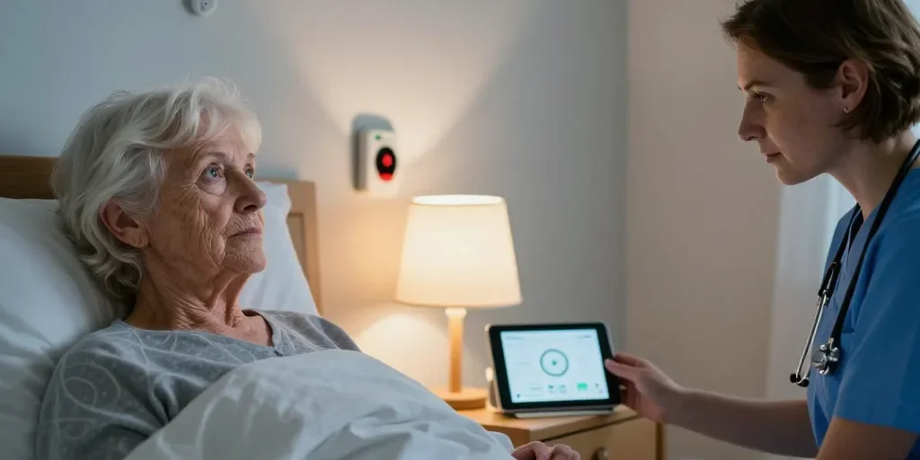 Comment surveiller une personne âgée la nuit : la garde ou la téléassistance ?