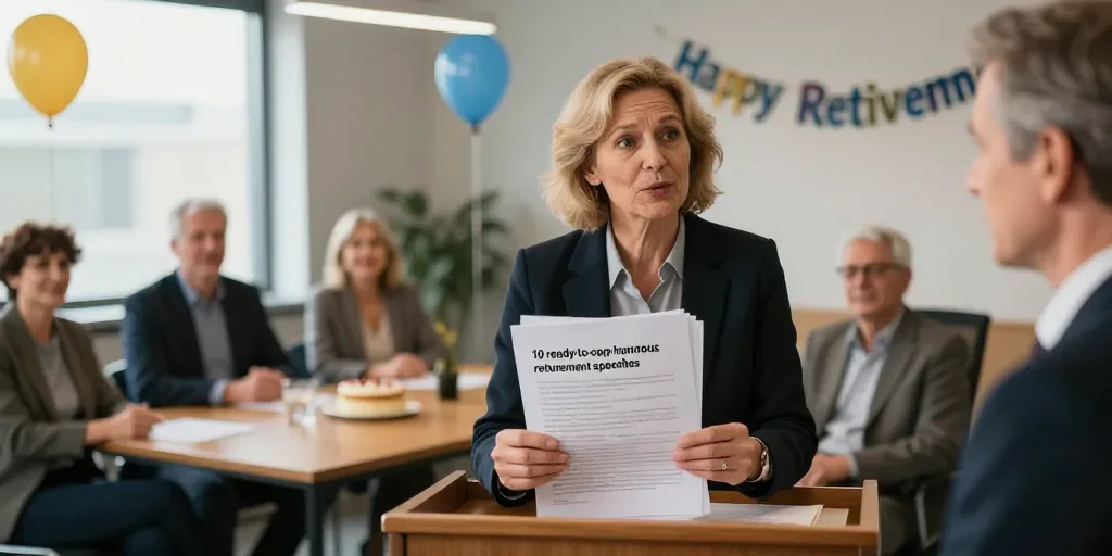 Discours pour depart en retraite humour : les 10 modèles prêts à copier