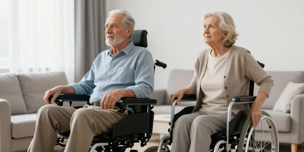 Fauteuil roulant personne âgée : le manuel ou l'électrique, comment choisir ?