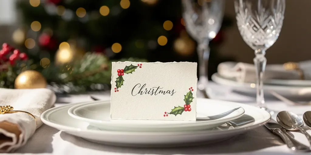 Tuto marque place Noël : la méthode DIY pour une table élégante